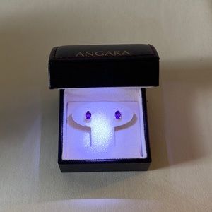 Angara Oval Earrings